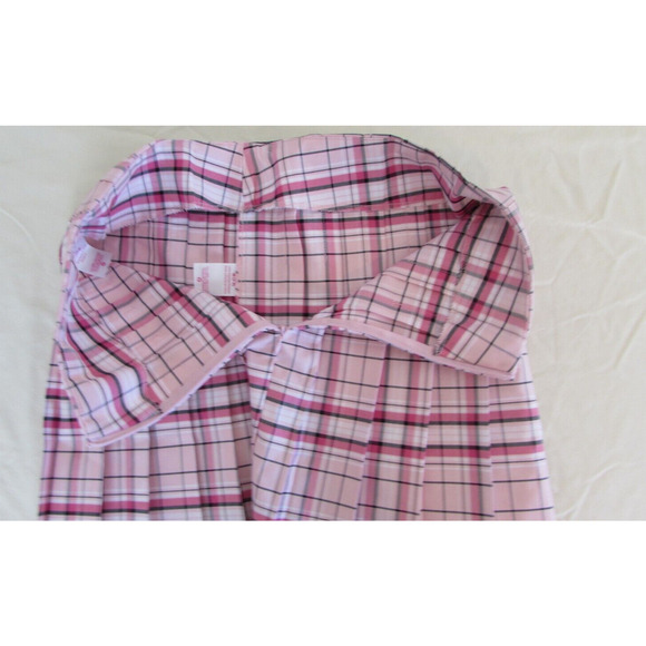 Office Siren Pleated Pink Plaid Micro Mini Skirt Sz M 7-9)Legally Office Corp - Picture 6 of 11